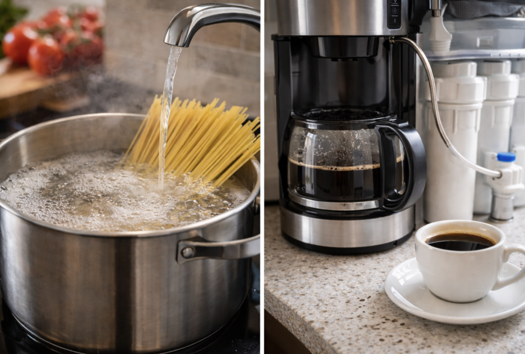 filtered water for cooking as well as brewing coffee